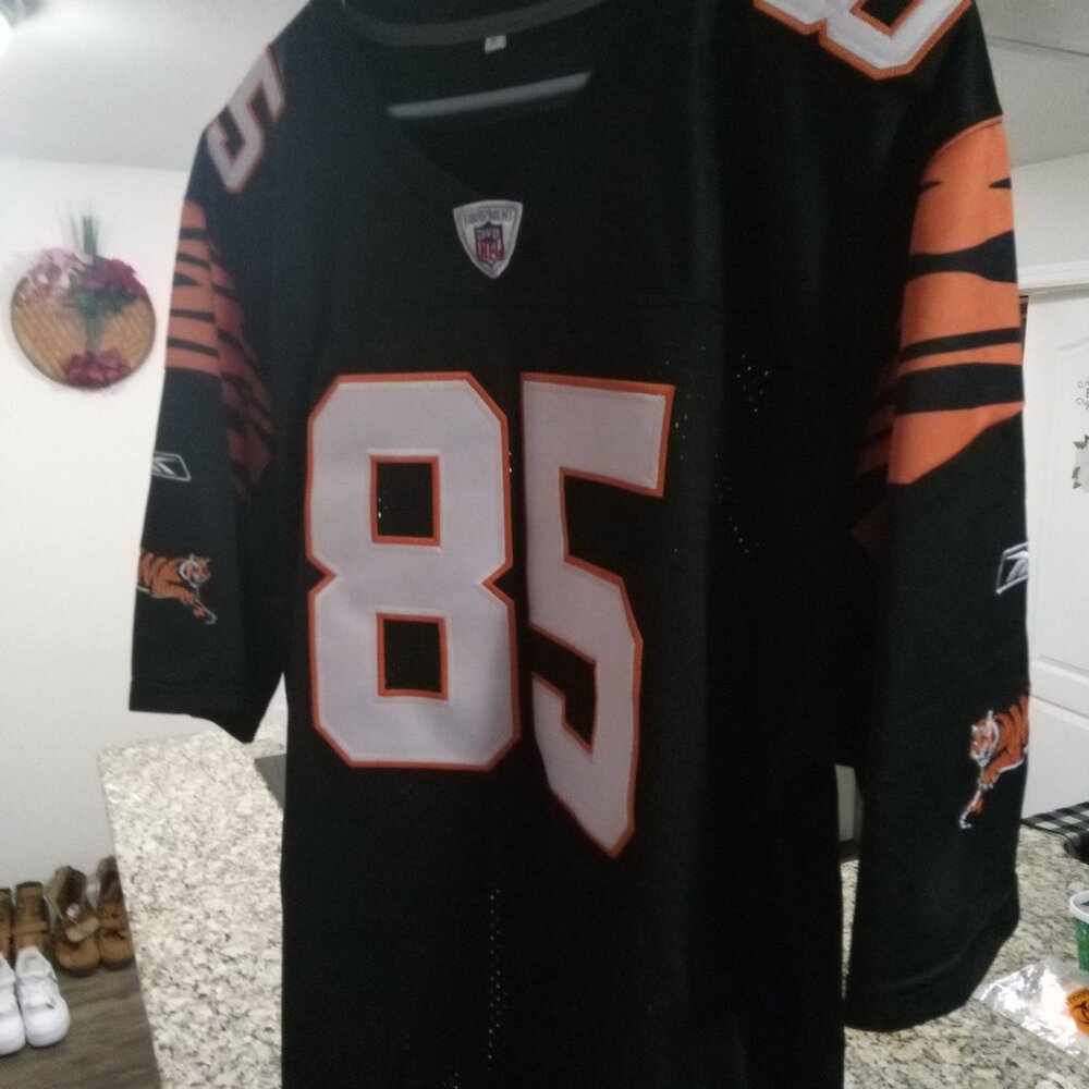Cincinnati Bengals Chad Johnson Custom Jersey XL Leaping Tiger + Bonus Items!